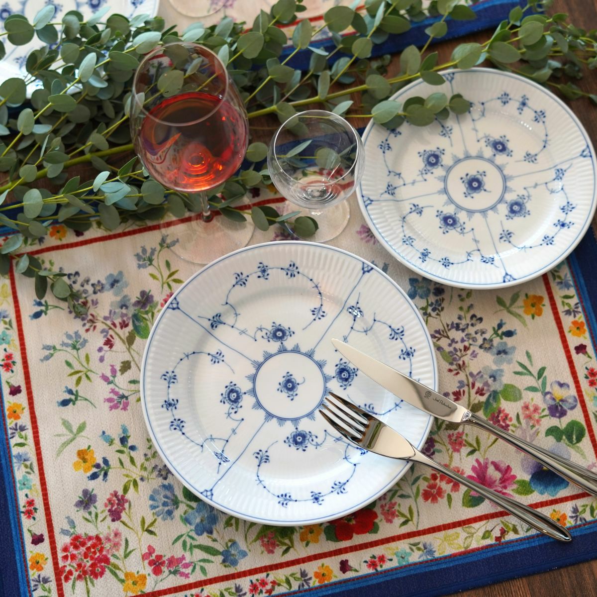 テシトゥーラ トスカーナ テレリーエ プレースマット 50×37cm 2枚セット プリムラ ポリエステル ポーチ付