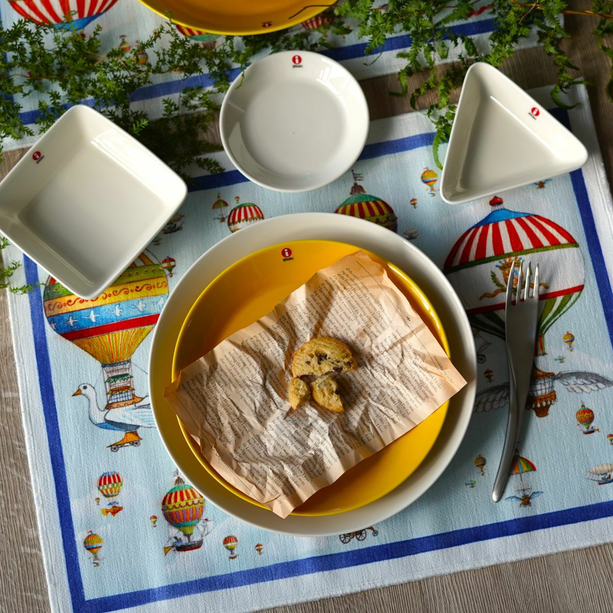 テシトゥーラ トスカーナ テレリーエ プレースマット 50×37cm 2枚セット フライバイ ポリエステル ポーチ付