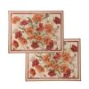 テシトゥーラ トスカーナ テレリーエ プレースマット 50×37cm 2枚セット ポピー ポリエステル ポーチ付