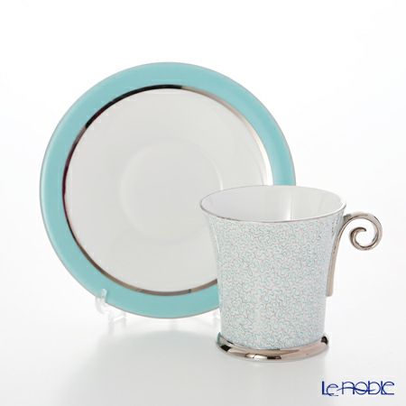 ヘレンド ONYXTQ-PT 04912-0-00 モカカップ＆ソーサー（ターコイズ）