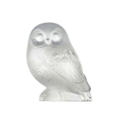 【希少】LALIQUE ラリック フクロウ オパールセント　置物 ☆ラリック オパールセント フクロウ☆ 希少】LALIQUE ラリック