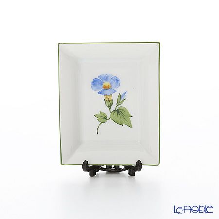 アウガルテン（AUGARTEN） ウィンナーフラワー（5089E） ヒルガオ 長方形皿 8×6.3cm（874）