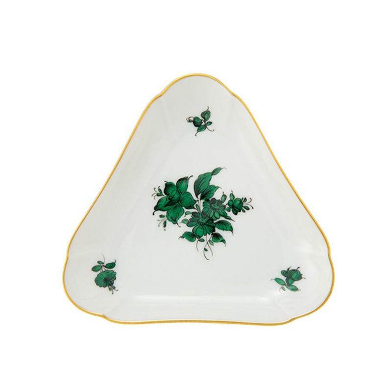 アウガルテン（AUGARTEN） マリアテレジア（5098E）スイセン トライアングルディッシュ 10.4cm