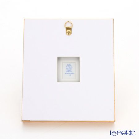 ヘレンド MID-10 08193-0-00 陶板（リンゴと昆虫） 4.5×3.5cm