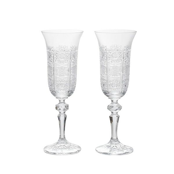 ボヘミア PK500 シャンパンフルート 150ml ペア 1S116／57001／150