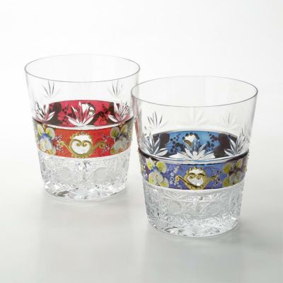 ボヘミア ラスター ハイエナメル オールドファッション 210ml ペア