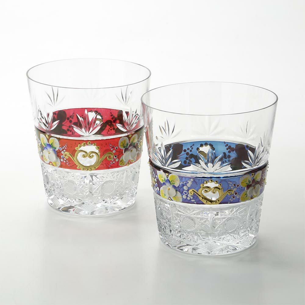 ボヘミア ラスター ハイエナメル オールドファッション 210ml ペア