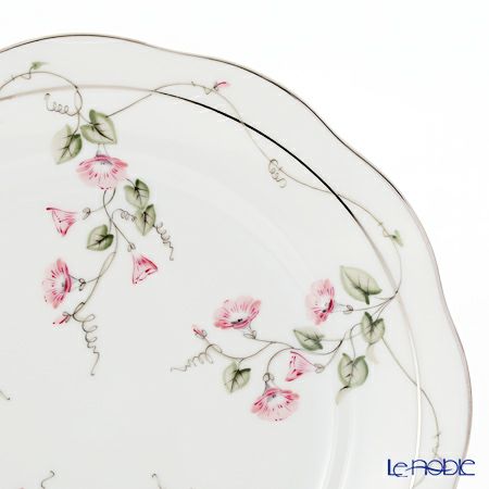 ヘレンド モーニンググローリー ピンクプラチナ 20517-0-00 プレート 19cm