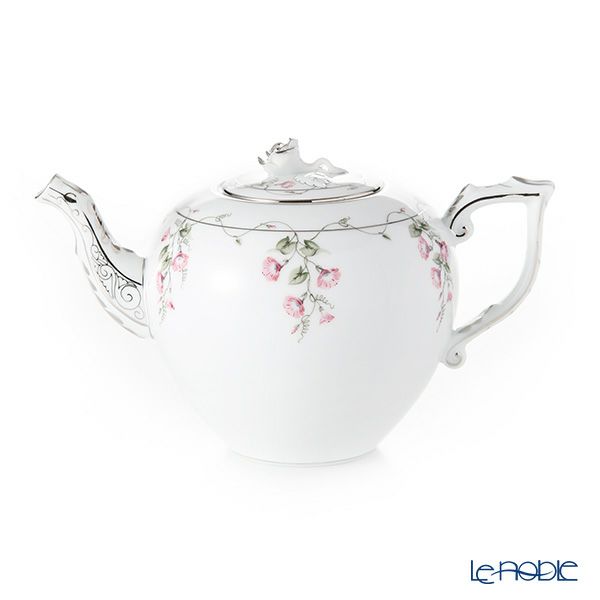 ヘレンド モーニンググローリー ピンクプラチナ 20606-0-09 ティーポット（ローズ） 800ml
