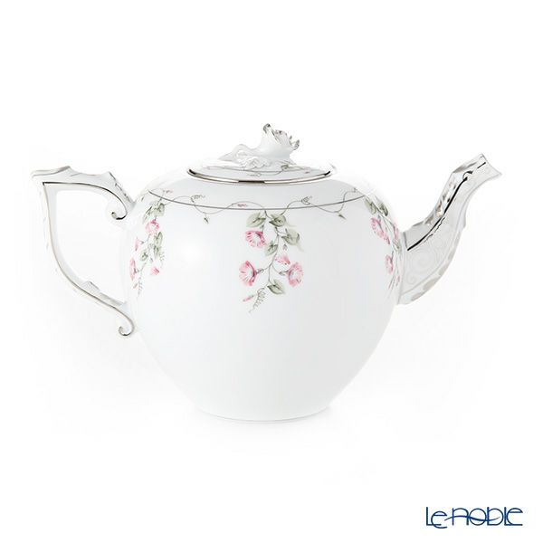 ヘレンド モーニンググローリー ピンクプラチナ 20606-0-09 ティーポット（ローズ） 800ml