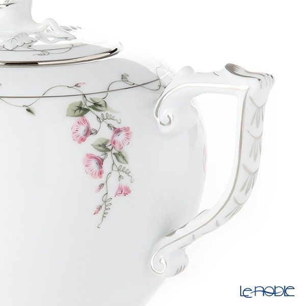 ヘレンド モーニンググローリー ピンクプラチナ 20606-0-09 ティーポット（ローズ） 800ml