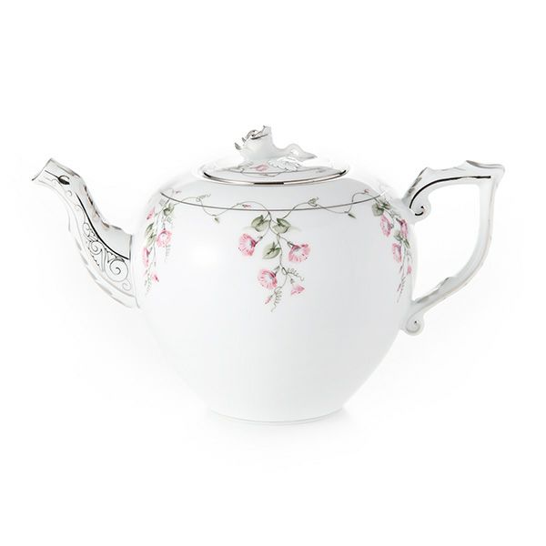 ヘレンド モーニンググローリー ピンクプラチナ 20606-0-09 ティーポット（ローズ） 800ml