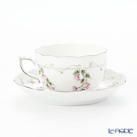 ヘレンド モーニンググローリー ピンクプラチナ 20724-0-00 ティーカップ＆ソーサー 200ml