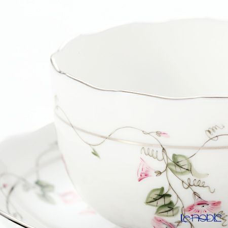 ヘレンド モーニンググローリー ピンクプラチナ 20724-0-00 ティーカップ＆ソーサー 200ml