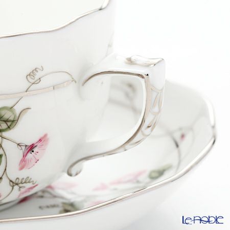 ヘレンド モーニンググローリー ピンクプラチナ 20724-0-00 ティーカップ＆ソーサー 200ml