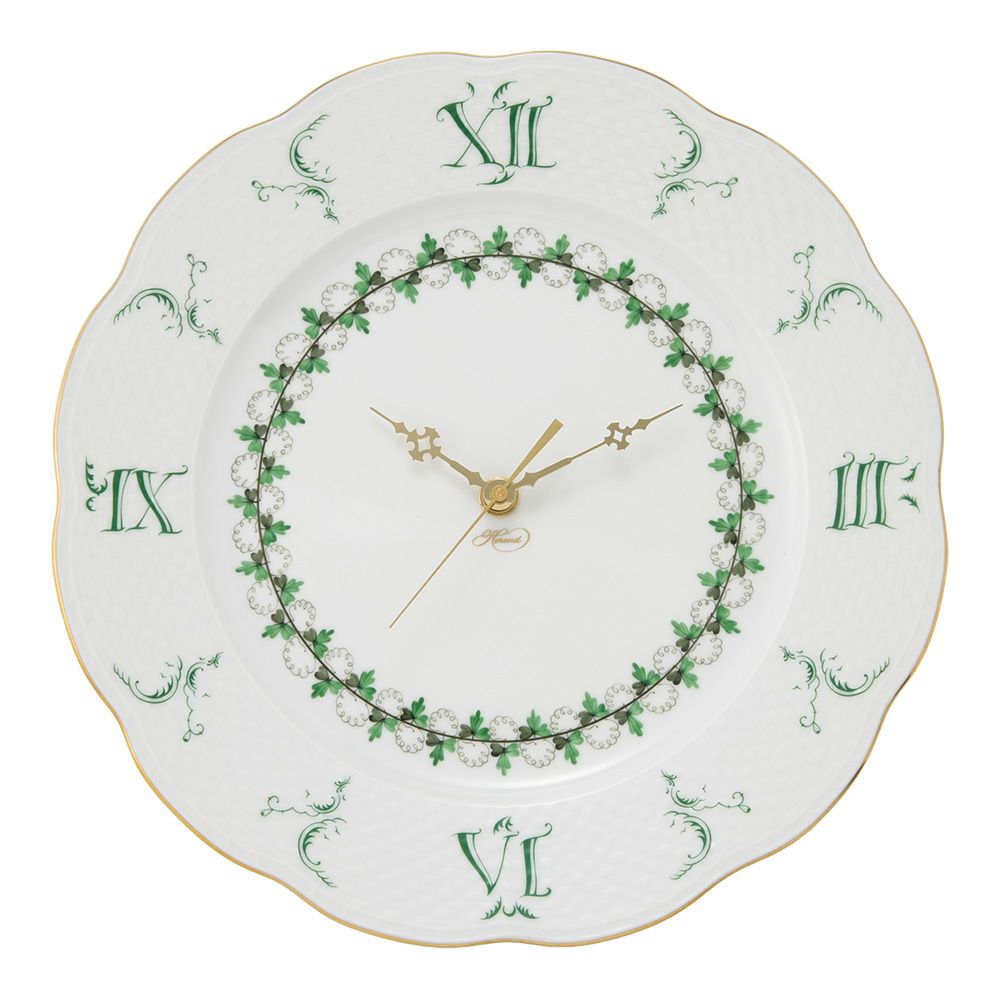 ヘレンド パセリグリーン PE 00527-0-47 ウォールクロック 28.5cm