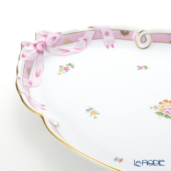 ヘレンド ローズチューリップ ピンク RTFP 20400-0-00 パーティートレイ 38cm