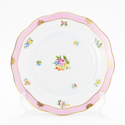 ヘレンド シルクリボン WCP01 20517-0-00 プレート 19cm ピンク 金彩
