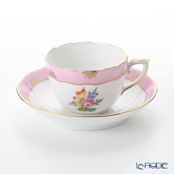 ヘレンド ローズチューリップ ピンク RTFP 20711-0-00 モカカップ＆ソーサー 100ml