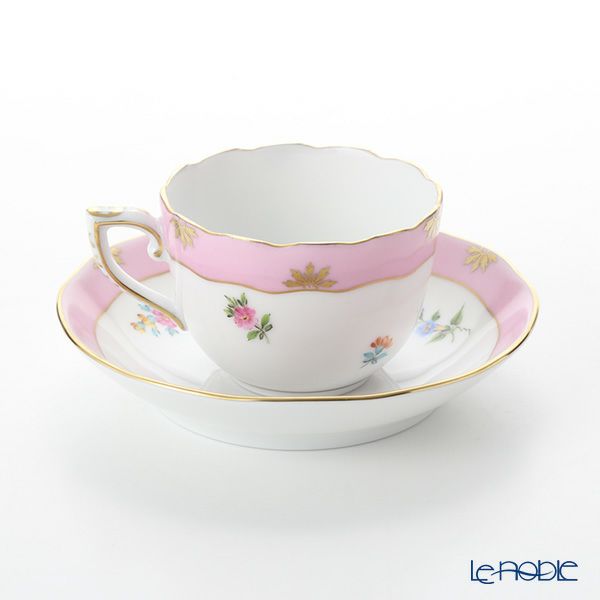 ヘレンド ローズチューリップ ピンク RTFP 20711-0-00 モカカップ＆ソーサー 100ml