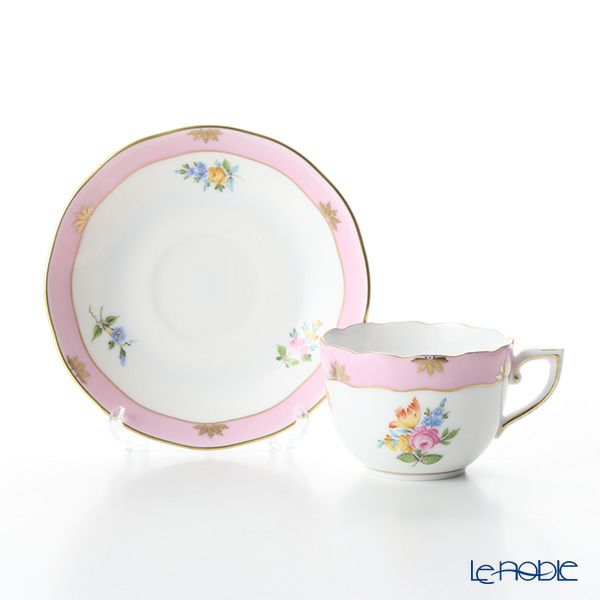 ヘレンド ローズチューリップ ピンク RTFP 20711-0-00 モカカップ＆ソーサー 100ml