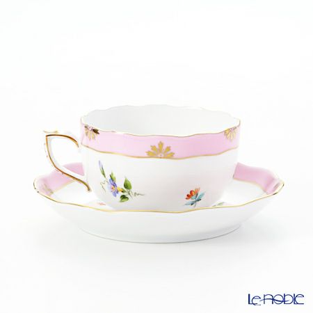 ヘレンド (HEREND) ローズチューリップ ピンク RTFP 20724-0-00 ティーカップ＆ソーサー 200ml
