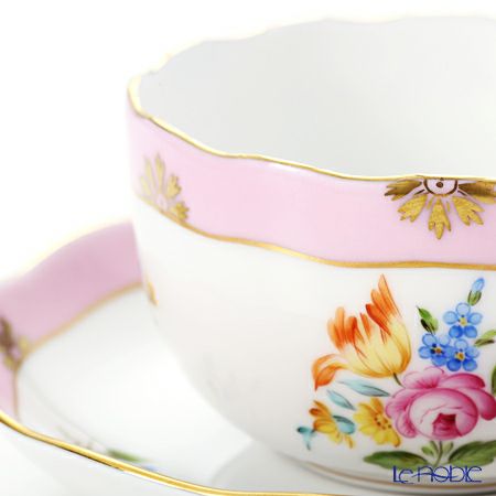 ヘレンド ローズチューリップ ピンク RTFP 20724-0-00 ティーカップ＆ソーサー 200ml