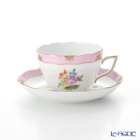 ヘレンド ローズチューリップ ピンク RTFP 20730-0-00 ティーカップ＆ソーサー（兼用） 200ml