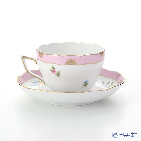 ヘレンド ローズチューリップ ピンク RTFP 20730-0-00 ティーカップ＆ソーサー（兼用） 200ml