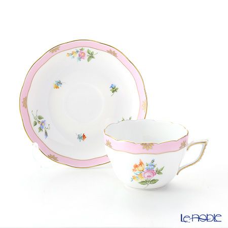 ヘレンド ローズチューリップ ピンク RTFP 20730-0-00 ティーカップ＆ソーサー（兼用） 200ml