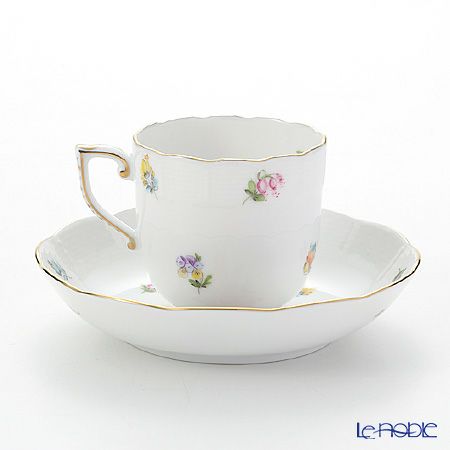 ヘレンド サックスブーケ BS-6 00707-0-00 モカカップ＆ソーサー 150ml