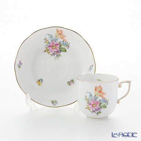 ヘレンド サックスブーケ BS-6 00707-0-00 モカカップ＆ソーサー 150ml