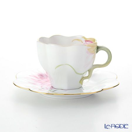 ヘレンド ダリア DAHLIA1 04740-0-00 ティーカップ＆ソーサー 200ml（ピンク）