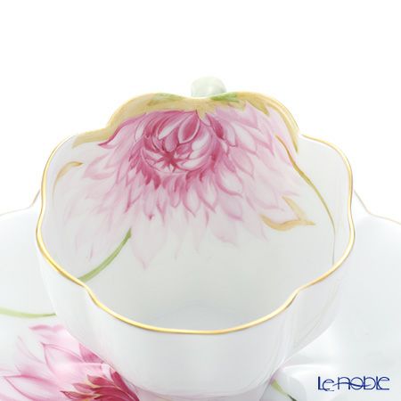 ヘレンド ダリア DAHLIA1 04740-0-00 ティーカップ＆ソーサー 200ml（ピンク）