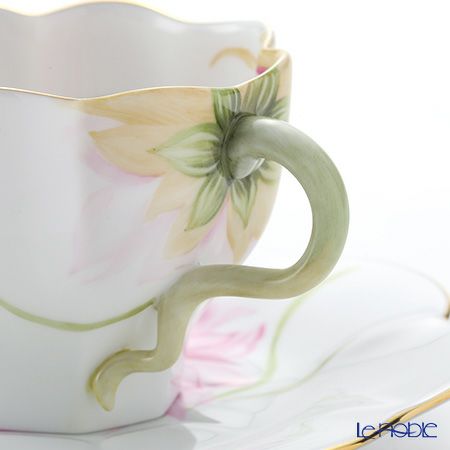 ヘレンド ダリア DAHLIA1 04740-0-00 ティーカップ＆ソーサー 200ml（ピンク）