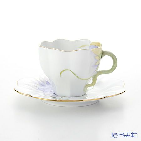 ヘレンド ダリア DAHLIA2 04740-0-00 ティーカップ＆ソーサー 200ml（ブルー）