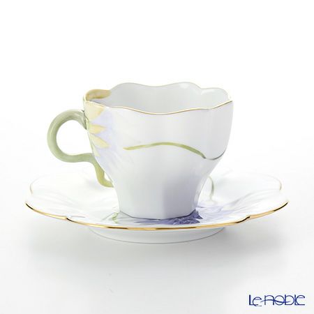 ヘレンド ダリア DAHLIA2 04740-0-00 ティーカップ＆ソーサー 200ml（ブルー）