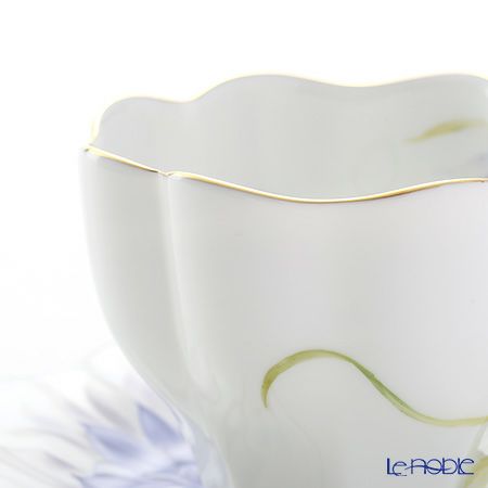 ヘレンド ダリア DAHLIA2 04740-0-00 ティーカップ＆ソーサー 200ml（ブルー）