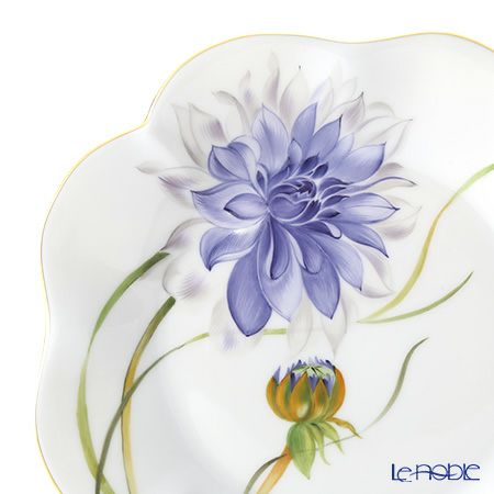 ヘレンド ダリア DAHLIA2 04745-0-00 プレート 19cm（ブルー）