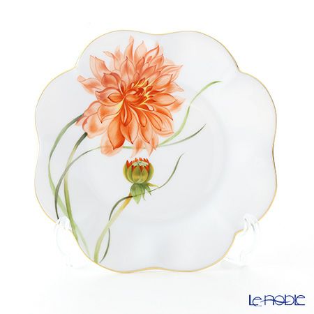 ヘレンド ダリア DAHLIA3 04745-0-00 プレート 19cm（オレンジ）