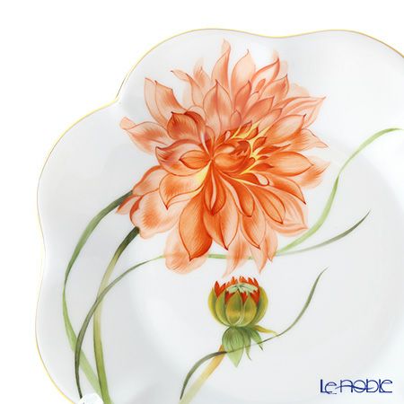 ヘレンド ダリア DAHLIA3 04745-0-00 プレート 19cm（オレンジ）