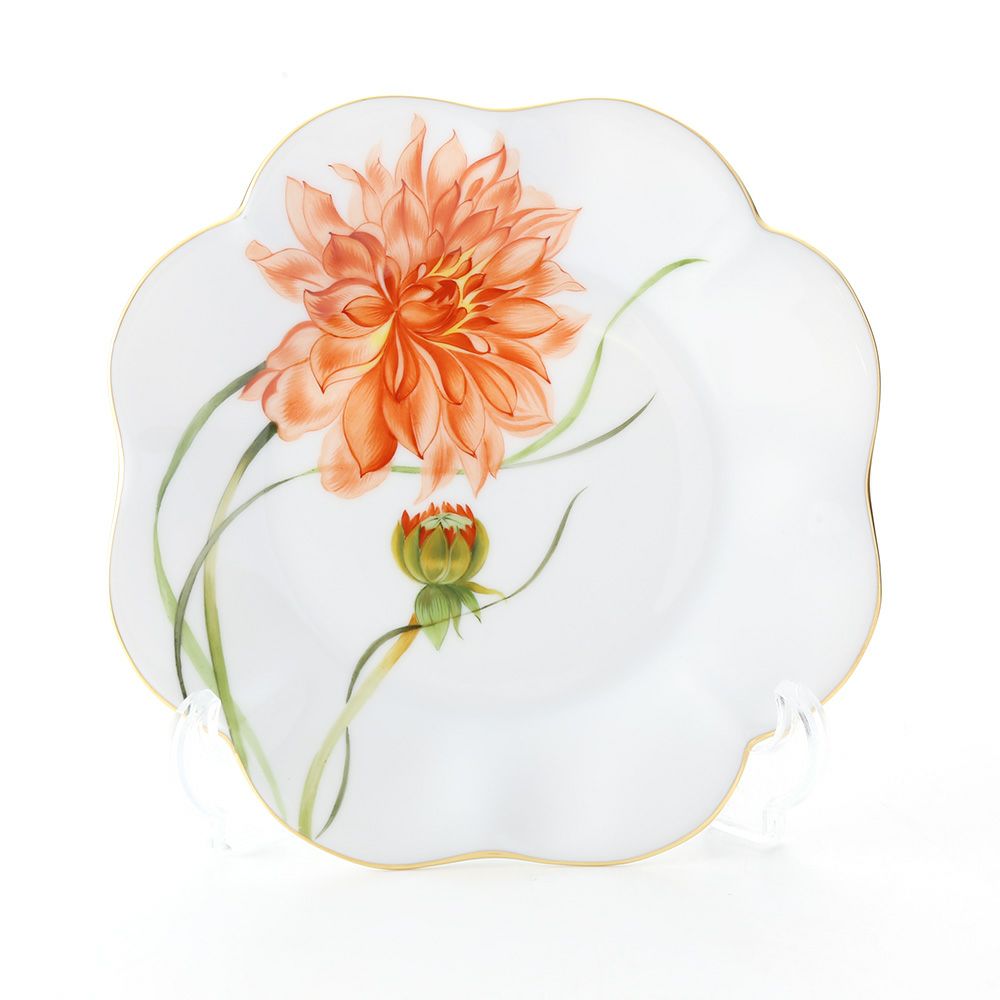ヘレンド ダリア DAHLIA3 04745-0-00 プレート 19cm（オレンジ）