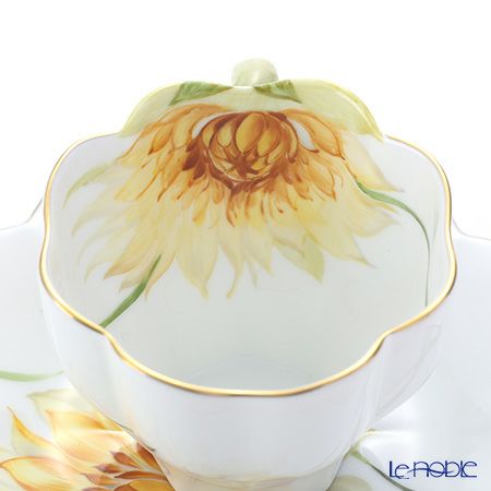 ヘレンド ダリア DAHLIA4 04740-0-00 ティーカップ＆ソーサー 200ml（イエロー）