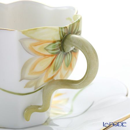 ヘレンド ダリア DAHLIA4 04740-0-00 ティーカップ＆ソーサー 200ml（イエロー）