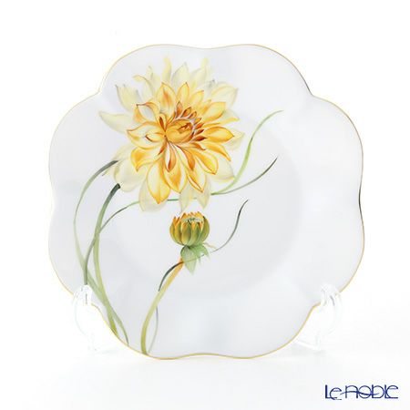 ヘレンド ダリア DAHLIA4 04745-0-00 プレート 19cm（イエロー）