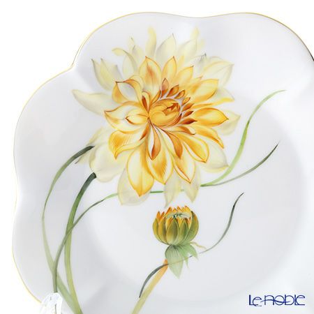 ヘレンド ダリア DAHLIA4 04745-0-00 プレート 19cm（イエロー）