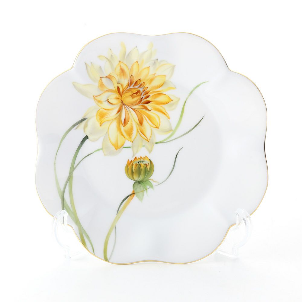 ヘレンド ダリア DAHLIA4 04745-0-00 プレート 19cm（イエロー）