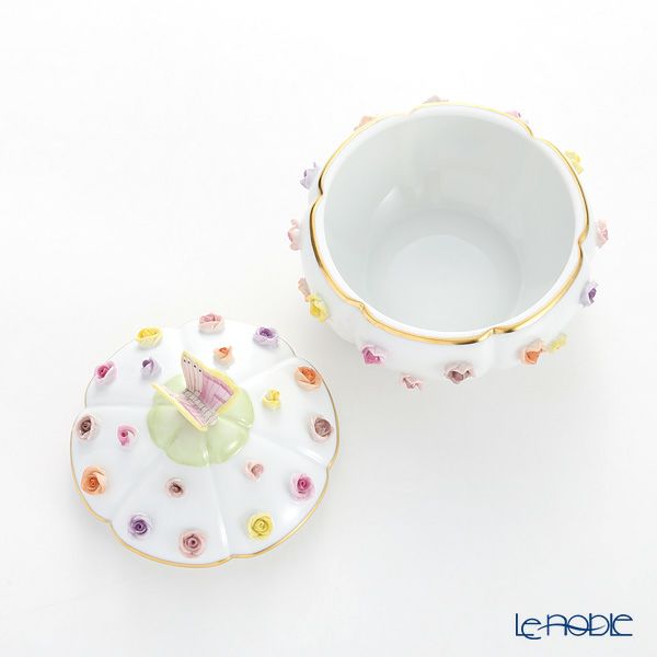 ヘレンド C 06266-0-17 ローズボンボン入れ 蝶（多彩）