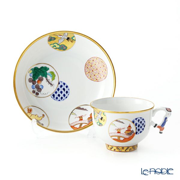 ヘレンド シノワズリ（中国趣味）昔話 CON 03364-0-21 マンダリン ラージカップ＆ソーサー