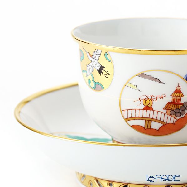 ヘレンド シノワズリ（中国趣味）昔話 CON 03364-0-21 マンダリン ラージカップ＆ソーサー